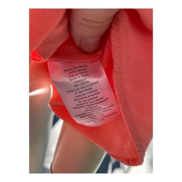 Thyme Maternity Tunic Tank Top V Neck Tie Waist Sz S - Picture 14 of 15